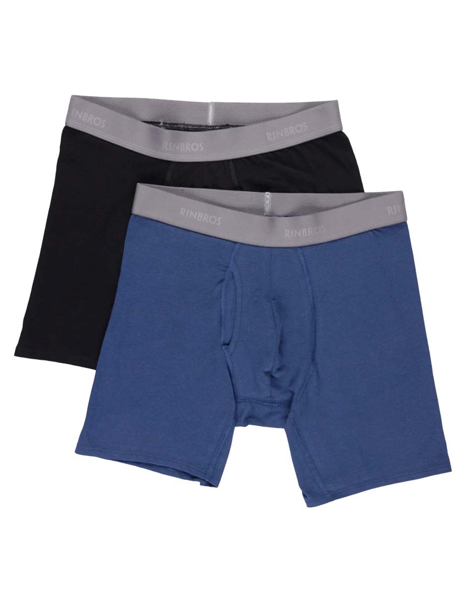 Set bóxer brief de algodón para hombre 2 piezas 5