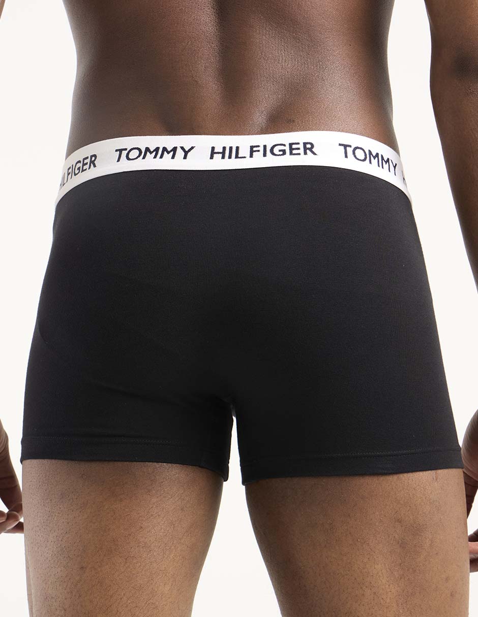 Bóxer trunk Hilfiger de algodón para hombre 3 piezas 3