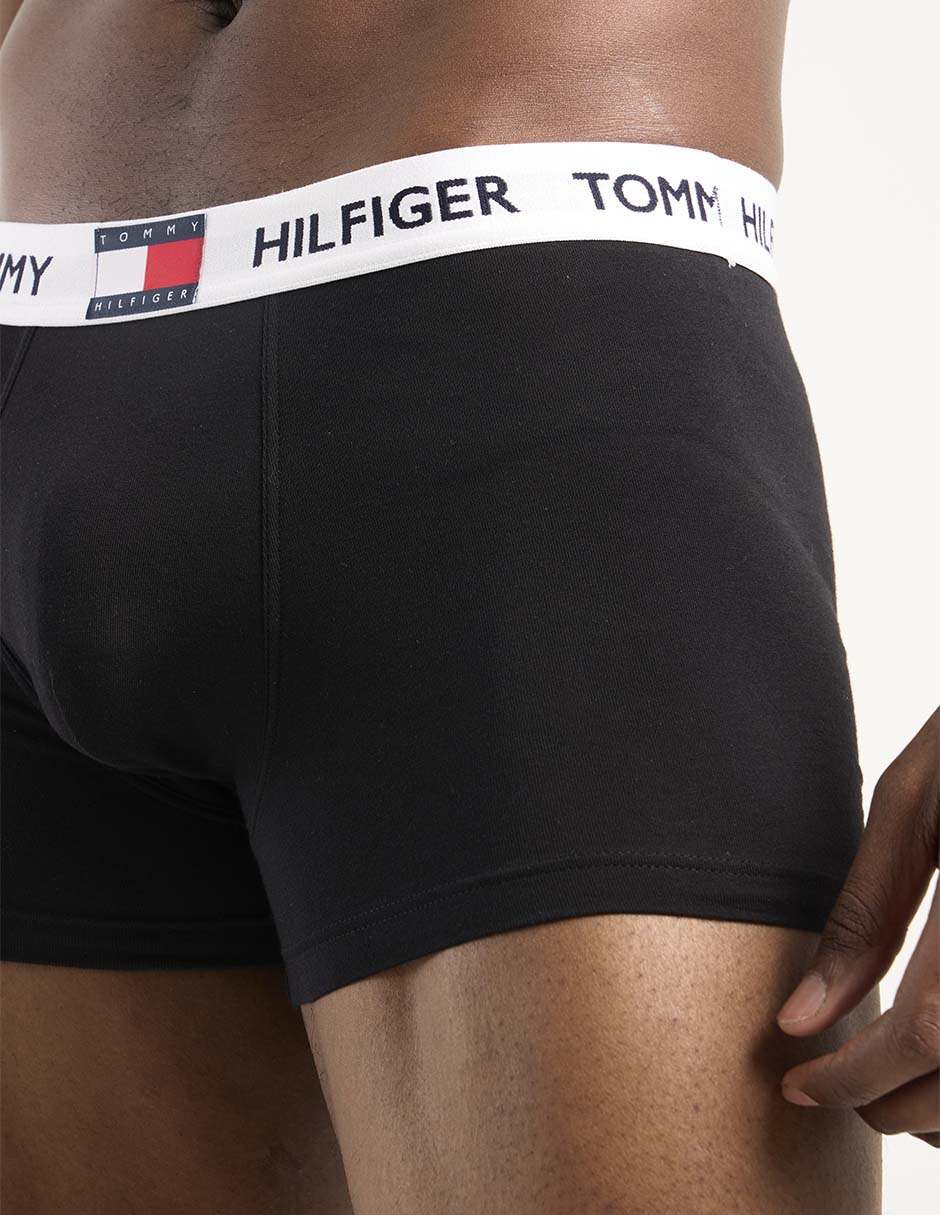 Bóxer trunk Hilfiger de algodón para hombre 3 piezas 4