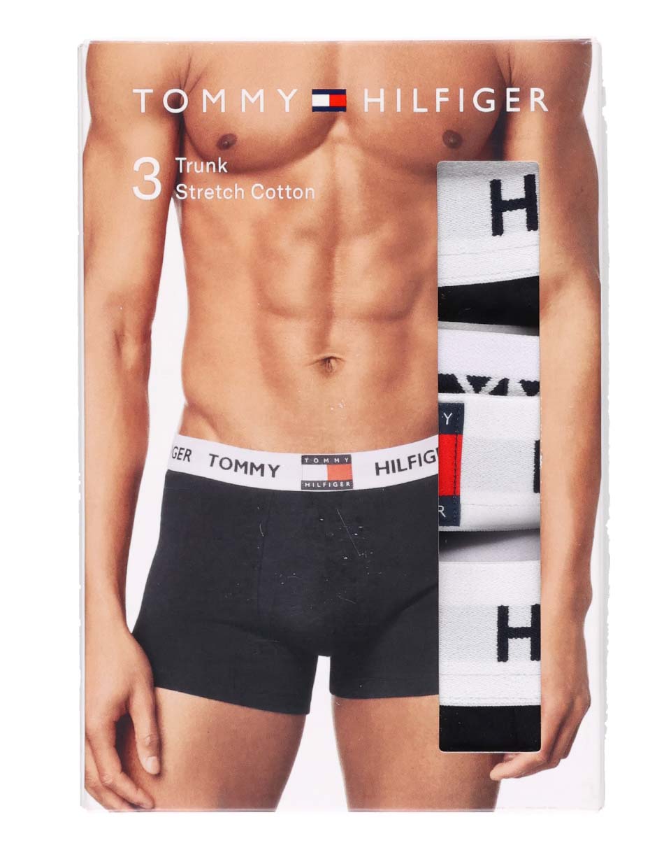 Bóxer trunk Hilfiger de algodón para hombre 3 piezas 6