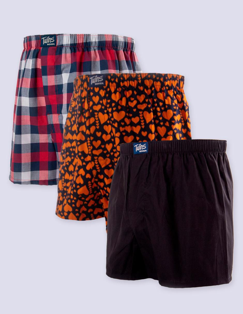 Bóxer de algodón para hombre 3 piezas 2
