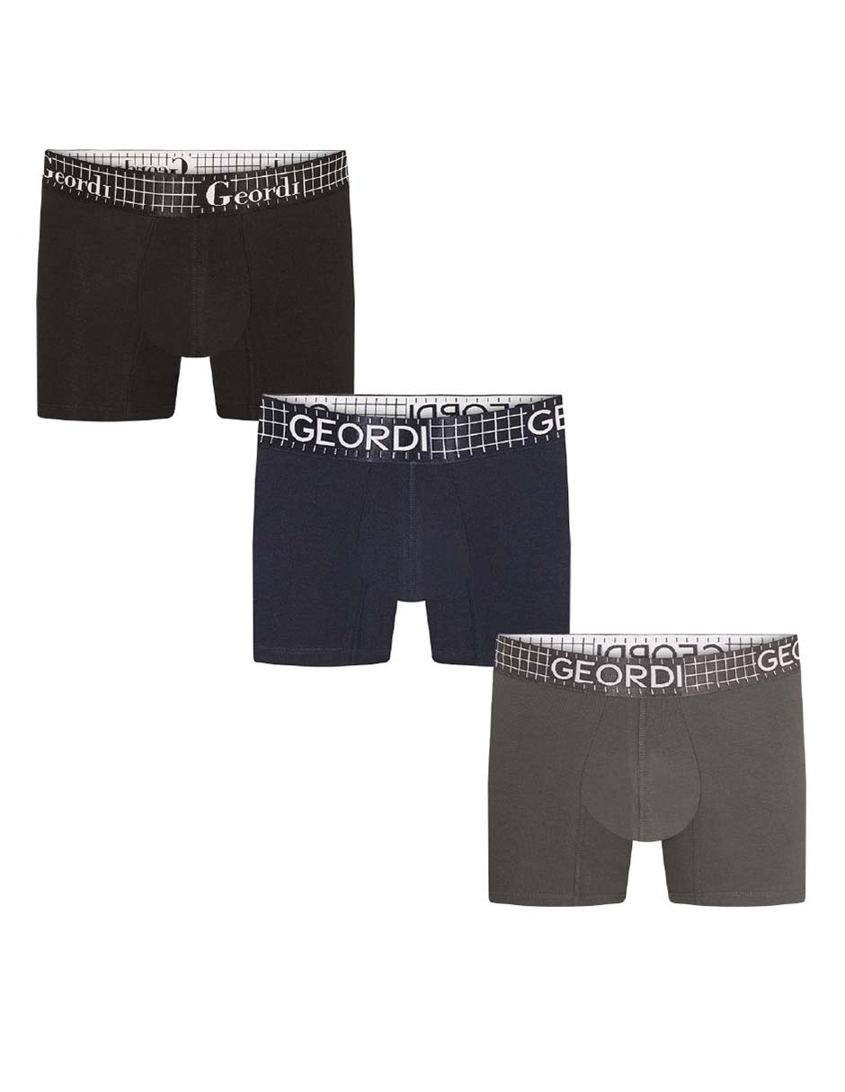 Set bóxer de algodón para hombre 3 piezas Set bóxer de algodón para hombre 3 piezas