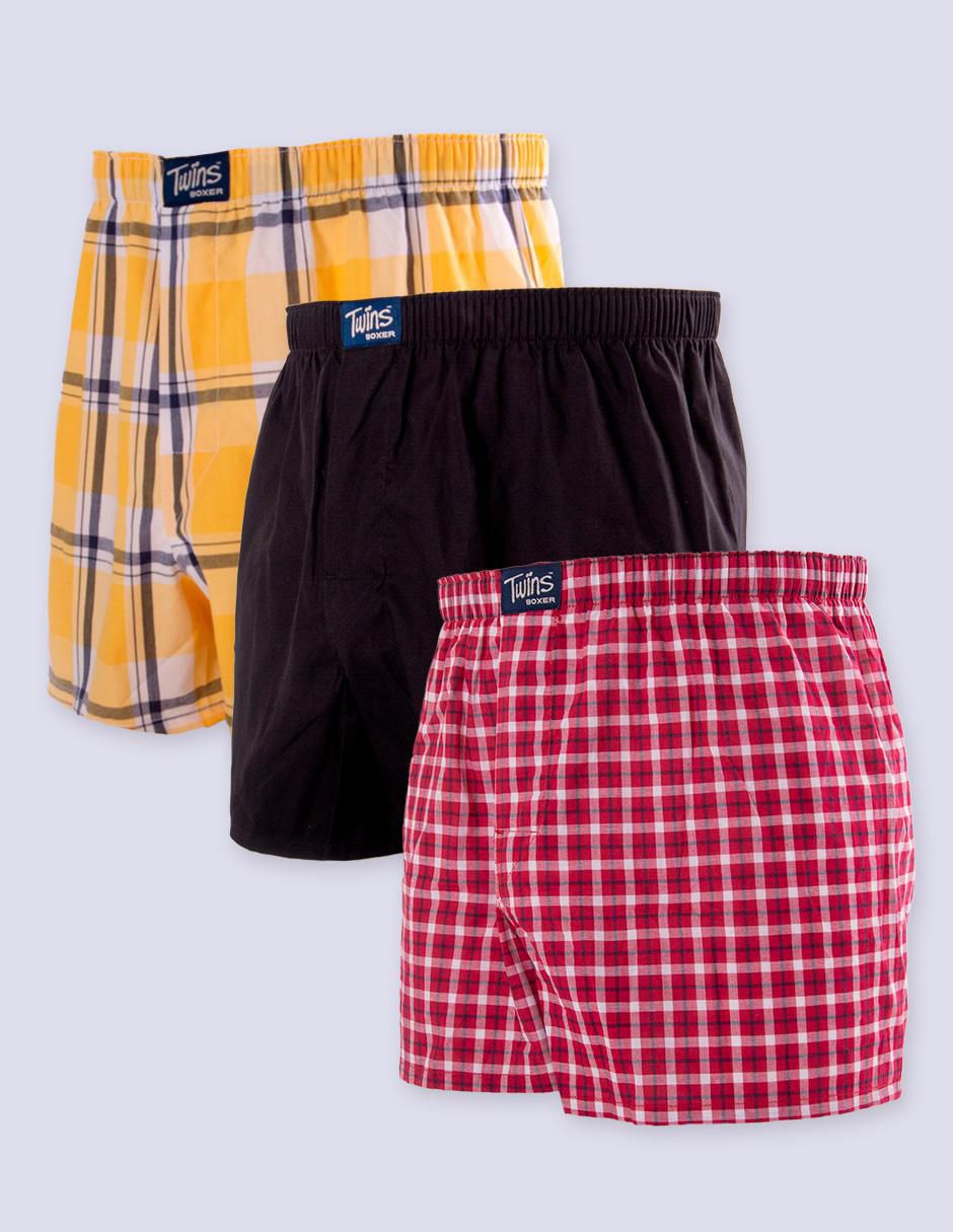 Set bóxer de algodón para hombre 3 piezas 5